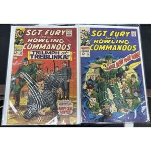 Sgt. Fury and his Howling Commandos #52 & 56 Lot X2 Sweet 12 centers (XO)